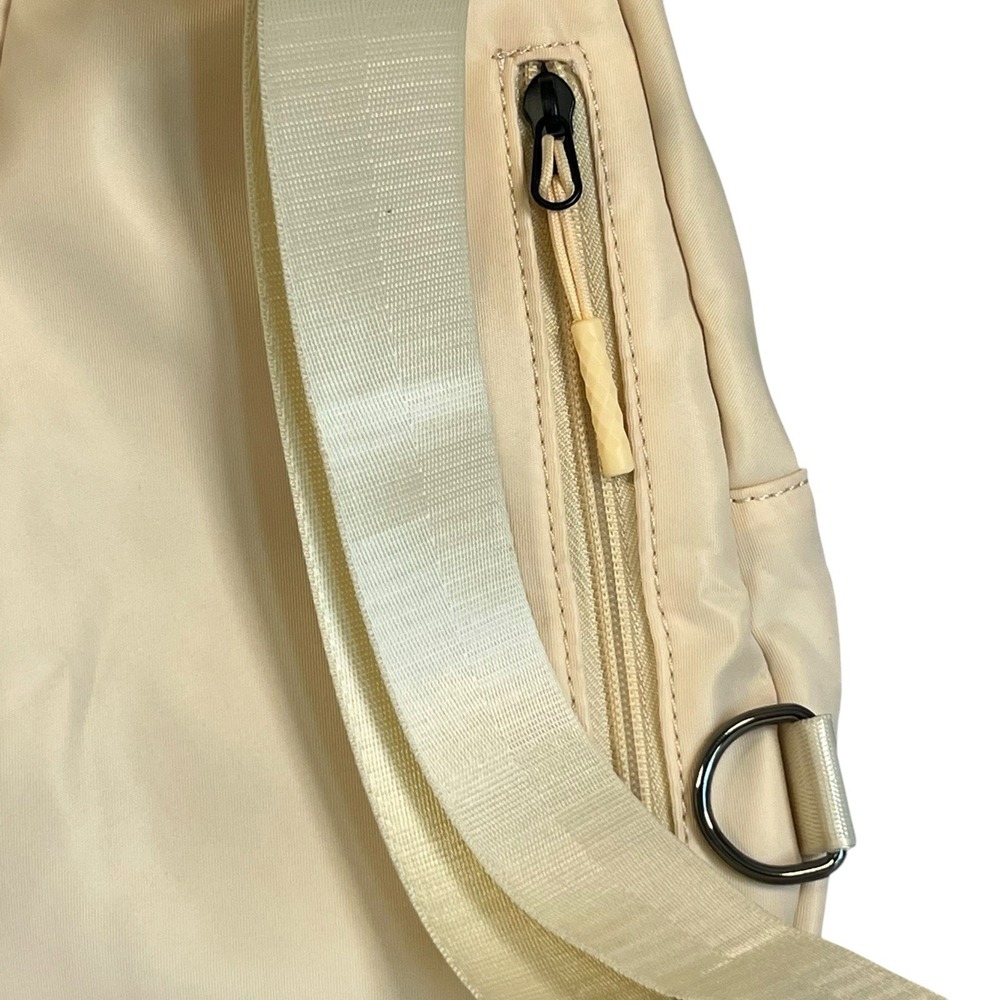 Latmap Sling Bag Men Women Crossbody Backpack Adjustable Strap Cream Color - Picture 4 of 10